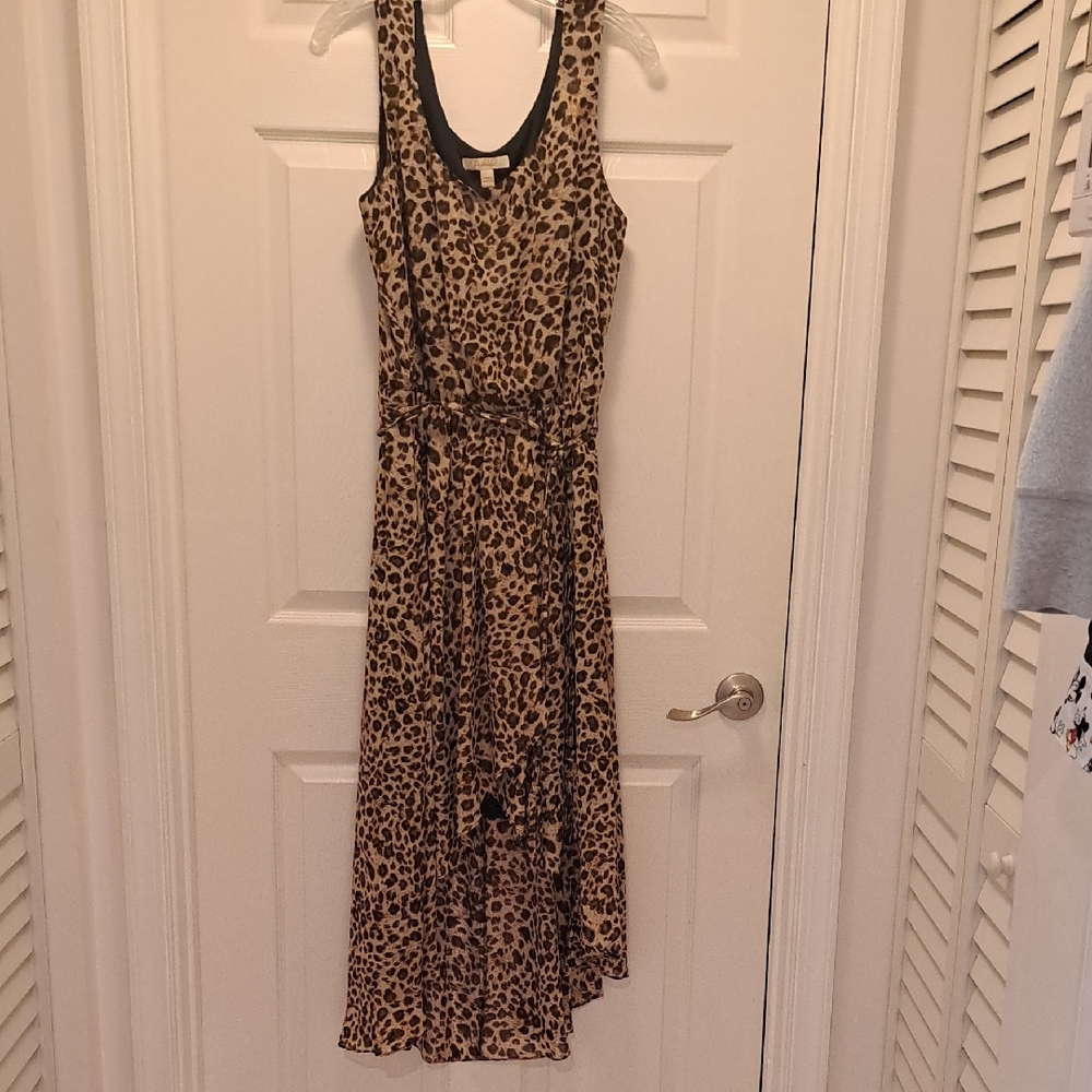 Leopard Print Sleeveless Dress